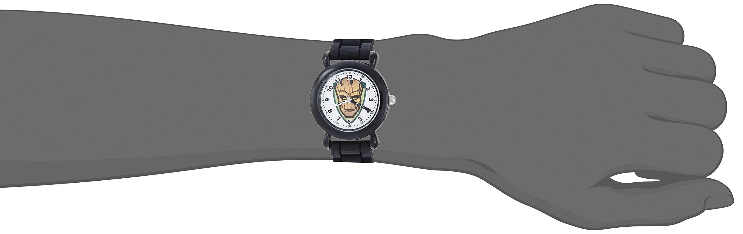 Marvel Kids' Plastic Time Teacher Analog Quartz Silicone Strap Watch