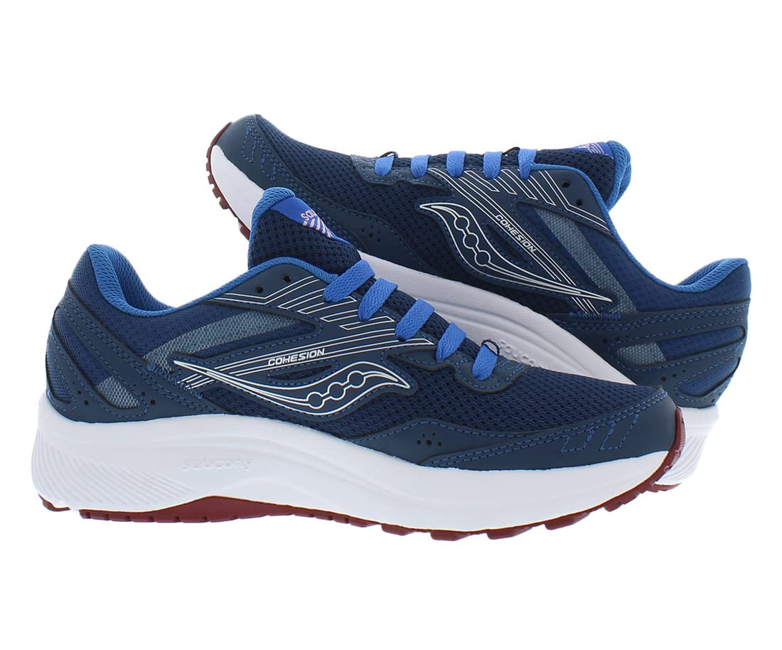 Saucony Women's Cohesion 15 Running Shoe, Navy, 8.5 M US