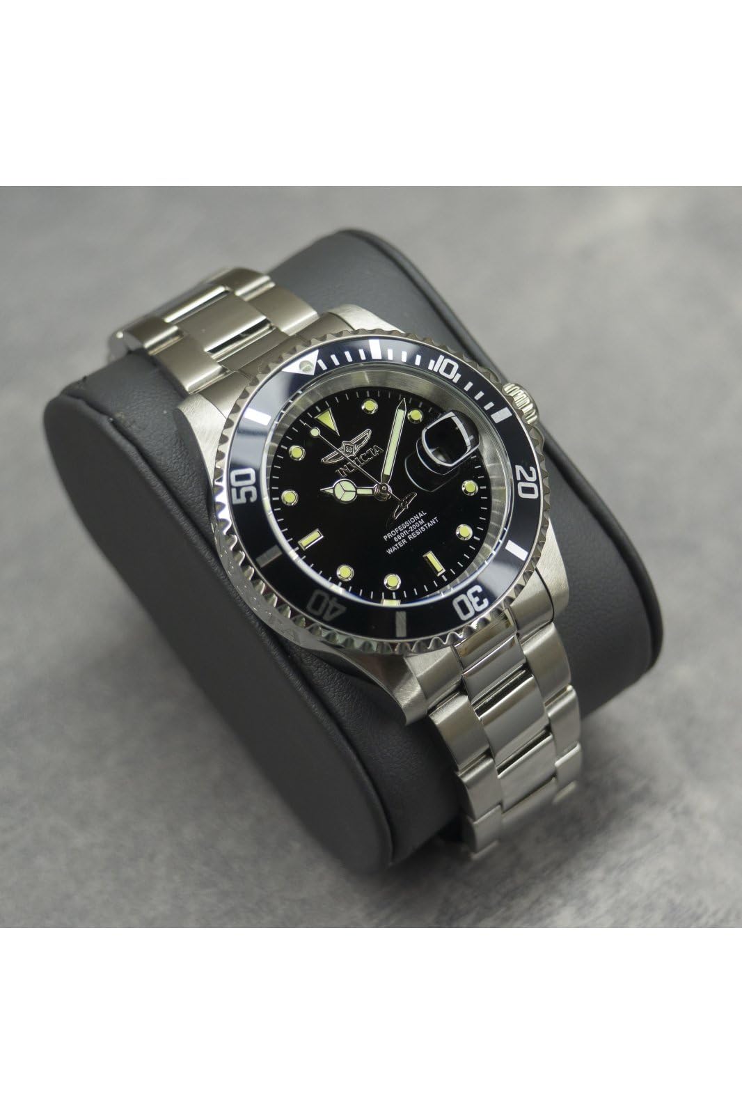 Invicta Men's Pro Diver Quartz Watch with Stainless Steel Strap, Silver, 20 (Model: 26970)