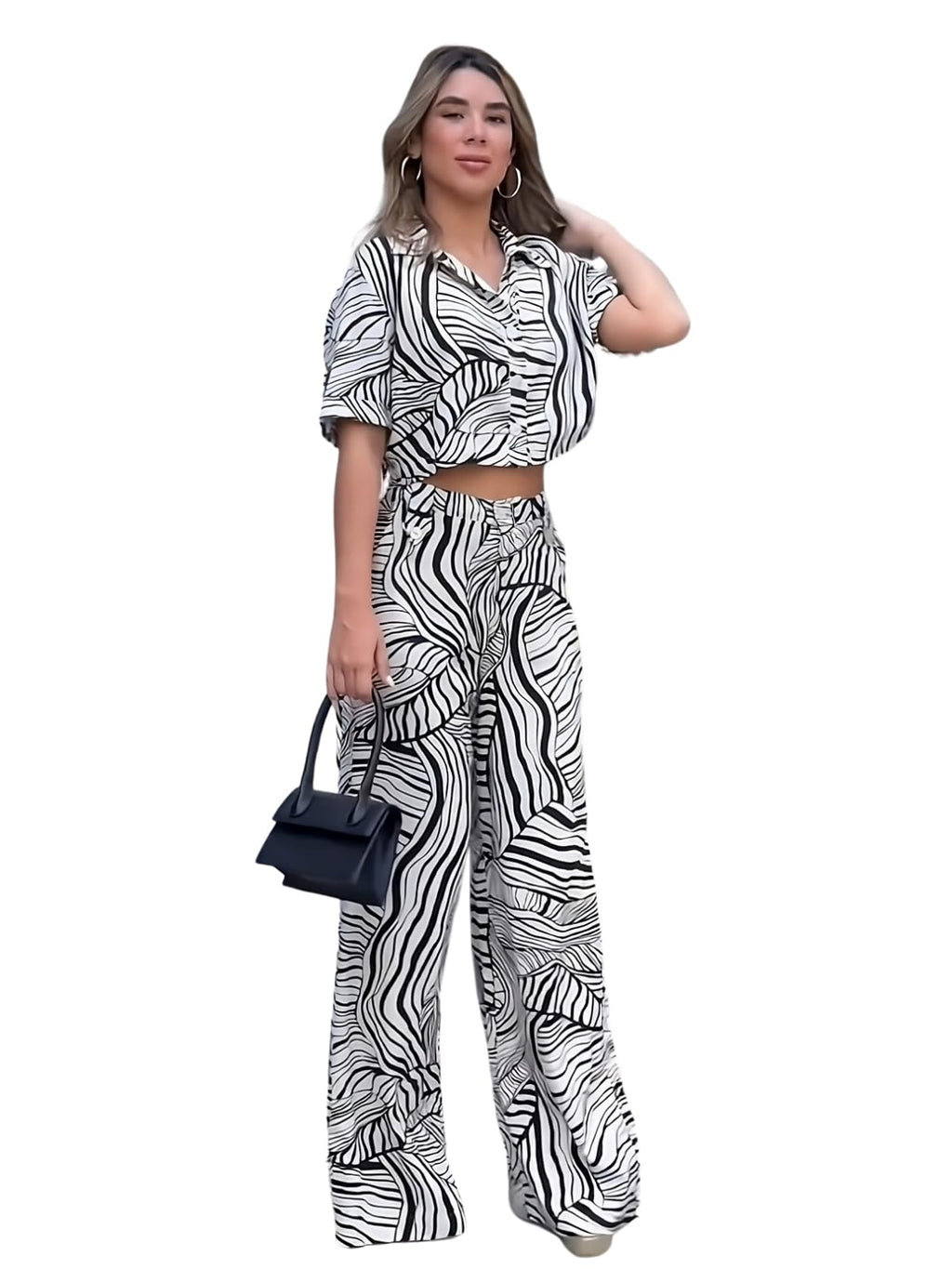 Leriya Fashion Rayon Women Co-Ord Set Dress (Lf-W2015&Tr1011_Black