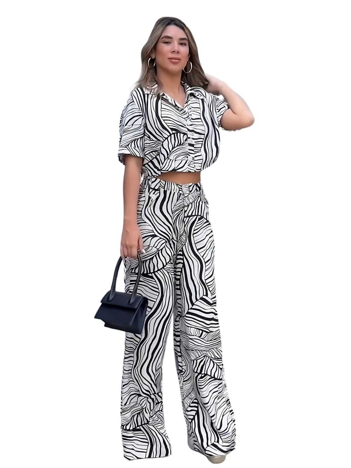 Leriya Fashion Rayon Women Co-Ord Set Dress (Lf-W2015&Tr1011_Black