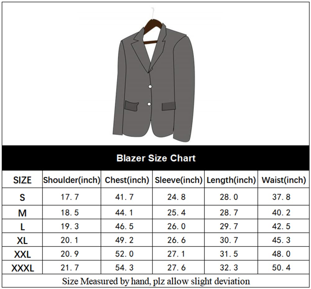 THWEI Mens Velvet Blazer One Button Slim Fit Blazer Sport Coat P-Black S
