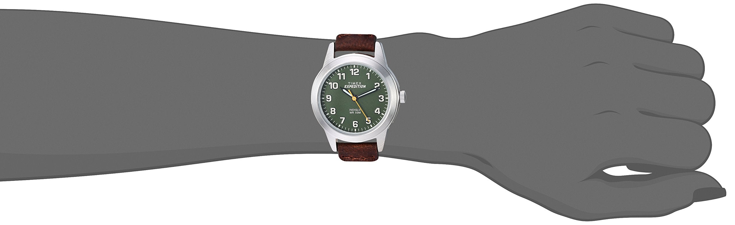 Timex Women's TW4B12000 Expedition Field Mini Brown/Green Nylon/Leather Strap Watch