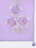 Ishin Women Purple Cotton Kurta Set With Dupatta