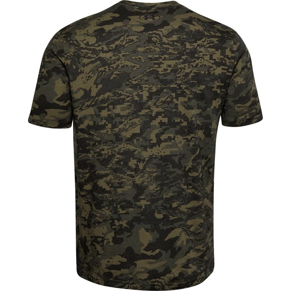 UA ABC Camo Short Sleeve T-Shirt - Black - Medium