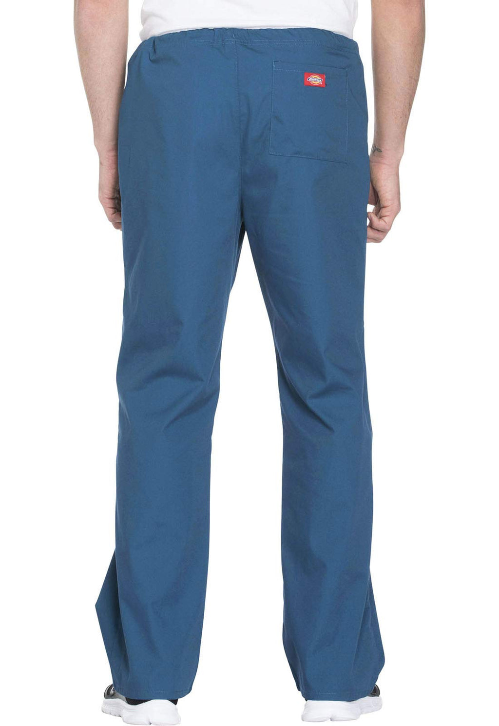 Dickies Mens EDS Signature Unisex Drawstring Scrub Pant, Caribbean Blue, Medium
