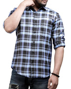 Noble Monk MenS Regular Fit Shirt | Checkered | Full Sleeves | Casual Shirt For Men