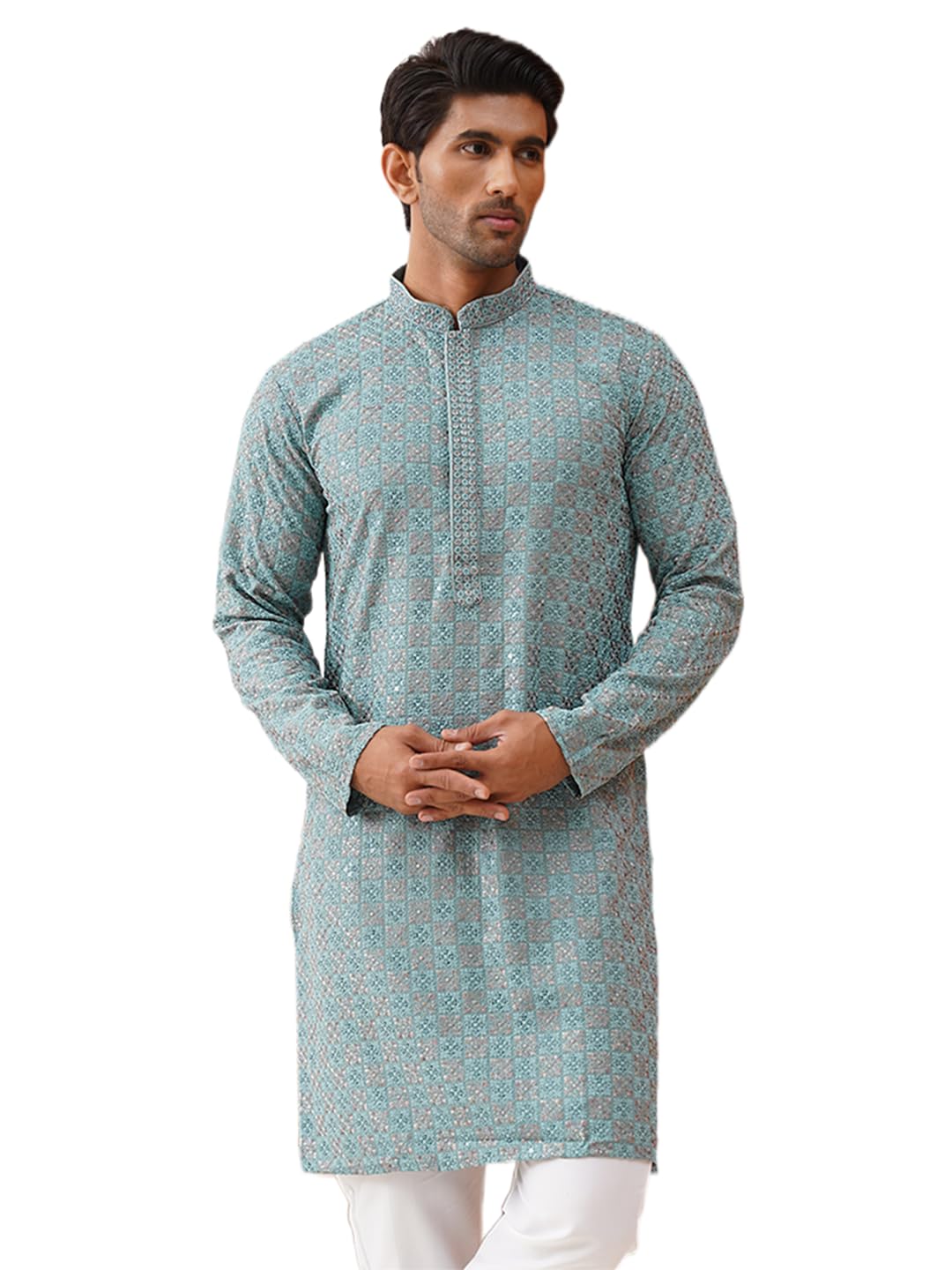 Jompers Mens Embroidered Staight Kurta