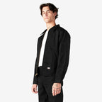 Mens 8 oz Lined Eisenhower Jacket - BLAcK - S(D0102H7ZSDX)