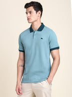Dennis Lingo Mens Slim Fit Sea Green Polo T-Shirt