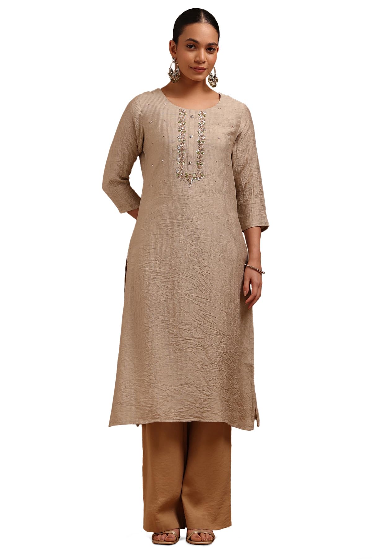 Soch Women Gadwal Embroidered Kurta with Sequins