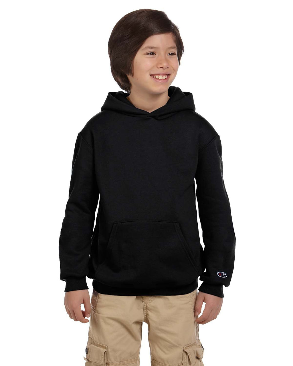 Youth Powerblend Pullover Hooded Sweatshirt - BLAcK - S(D0102HI3FA7)
