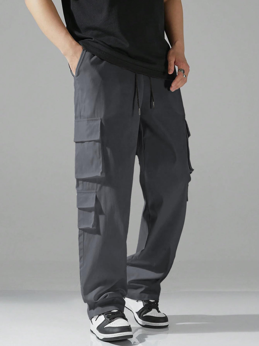TAGAS Men Cargo Pants || Trousers Casual Pant || Cargo Pant || Pant || Track Pant for Man ||Men Cargo Pants Cotton||(MC-9) Grey