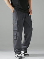 TAGAS Men Cargo Pants || Trousers Casual Pant || Cargo Pant || Pant || Track Pant for Man ||Men Cargo Pants Cotton||(MC-9) Grey