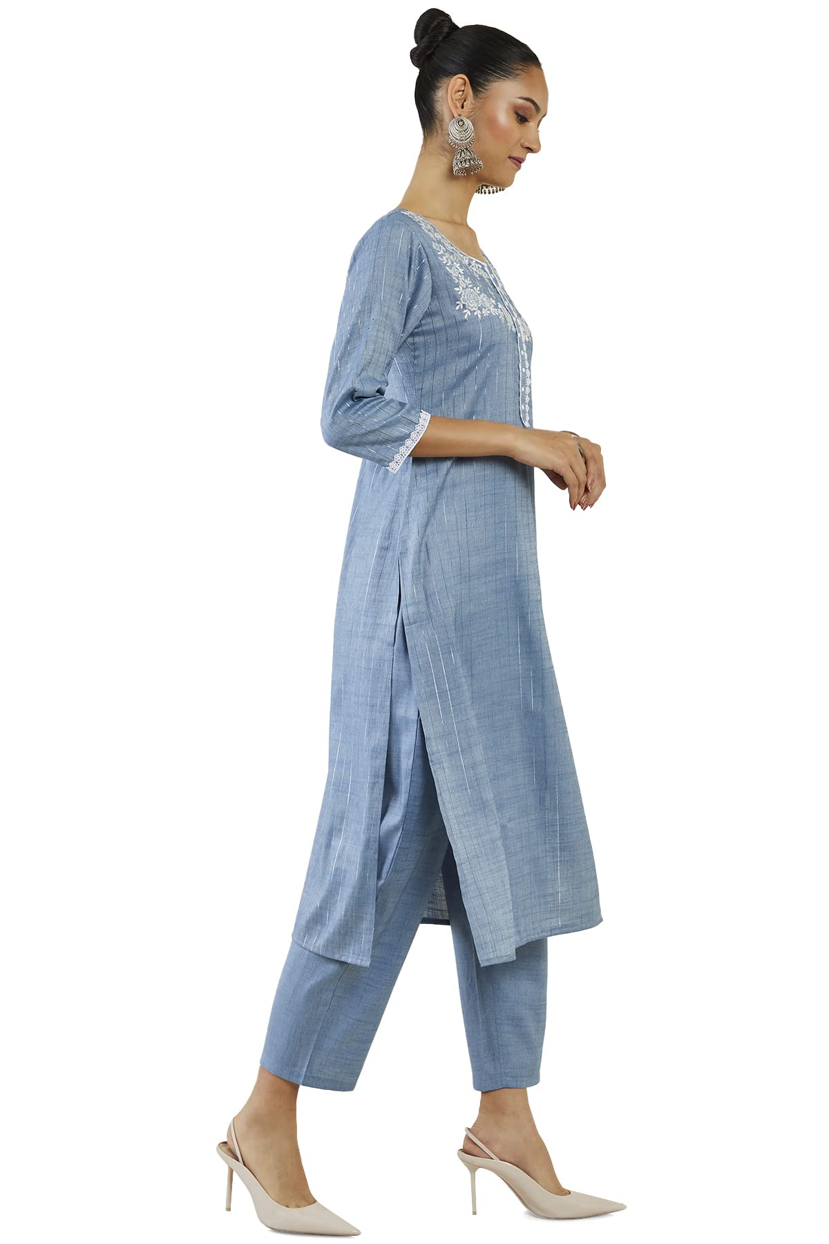 Soch Women Viscose Regular Fit Printed Kurta Set