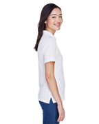 Ladies 56 oz Easy BlendPolo - WHITE - XS(D0102H763RP)