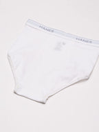 Hanes Men's 6-Pack FreshIQ Tagless Cotton Brief, White, Large