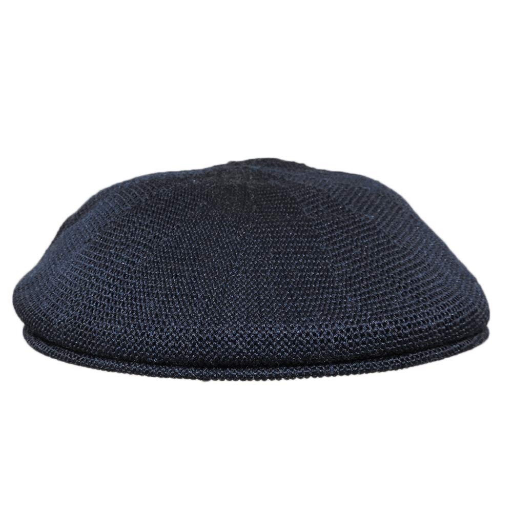 Mens Navy Blue Knitted Golf Gatsby Ascot Newsboy Cap