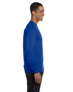 Hanes 5.2 oz. ComfortSoft Cotton Long-Sleeve T-Shirt, Deep Royal, 3XL