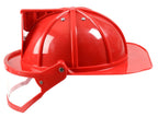 Aeromax Firefighter Helmet with Movable Visor, RED, Adjustable Size