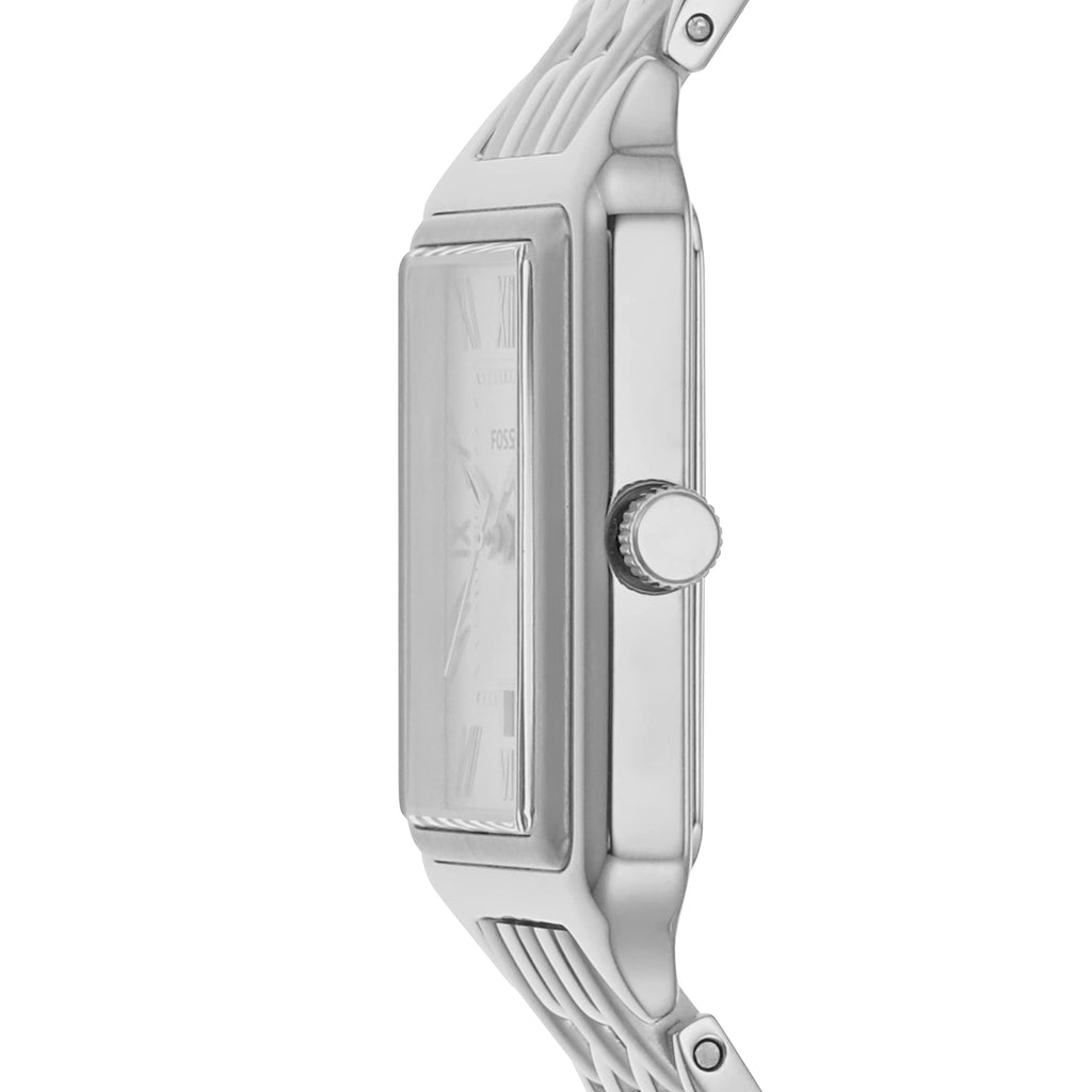 Fossil Women's Raquel Quartz Stainless Steel Three-Hand Watch, Color: Silver (Model: ES5221)