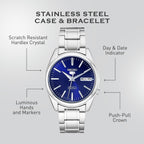 Seiko Men's SNKL43 Seiko 5 Stainless Steel Automatic Watch