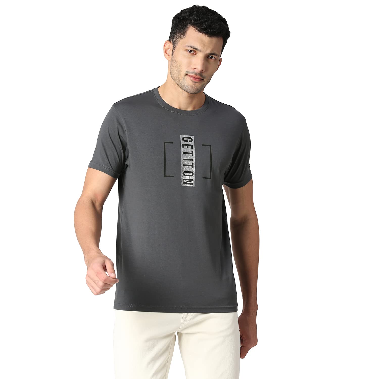 Pepe Jeans MenS Graphic Slim Fit T-Shirt (Pm509005135S_Orange