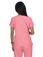 KOI Basics Women's 373 Becca Top (Heather Soft Pink, 4X-Large)