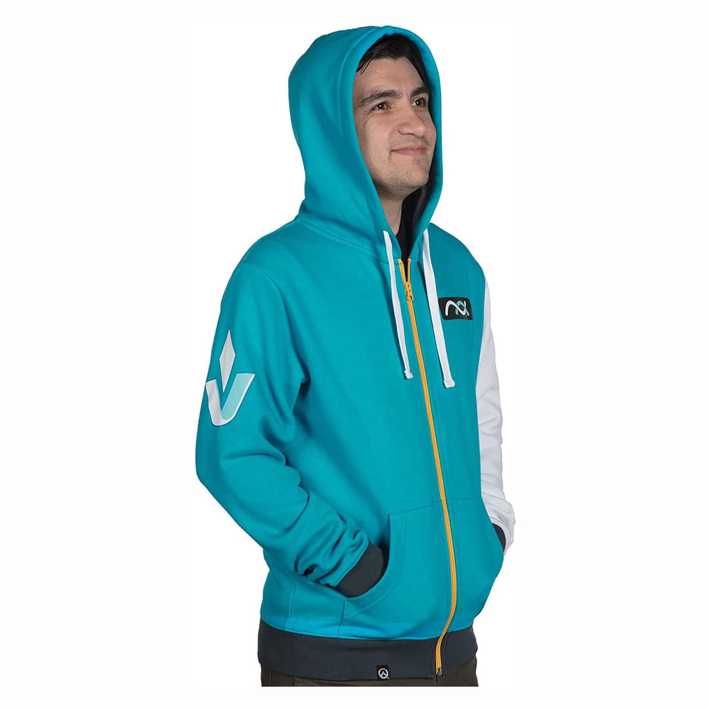 Overwatch Ultimate Symmetra Teal Zip-Up Hoodie  X-Small