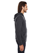 Unisex Triblend French Terry Full-Zip - BLAcK HEATHER - XS(D0102H7KVYJ)