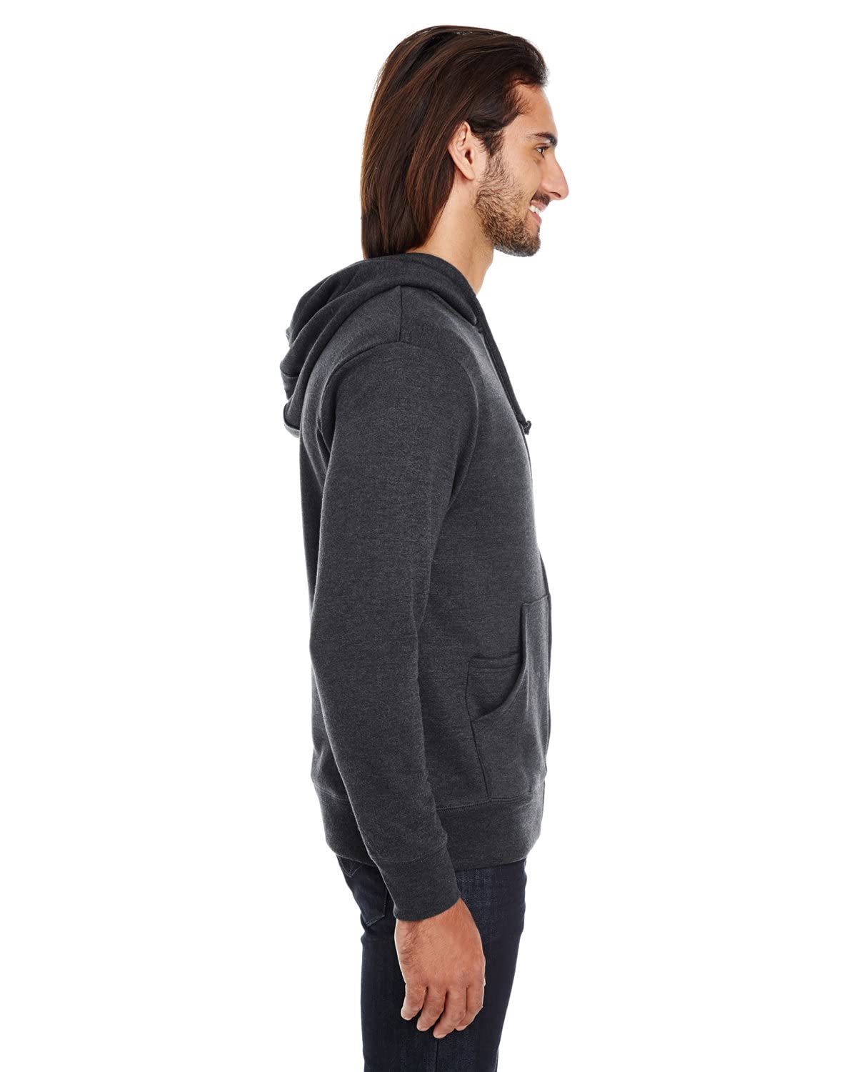 Unisex Triblend French Terry Full-Zip - BLAcK HEATHER - XS(D0102H7KVYJ)