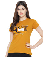 Preneum Womens Cotton Regular Fit Latest Graphic Stylish Printed Short Sleeves Casual T-Shirt || Trendy & Style (Pack 3), Yello