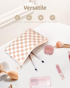 Narwey Small Makeup Bag for Purse Travel Makeup Pouch Cosmetic Bag Zipper Pouch Bags for Women