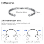 M MOOHAM Sister Gifts from Sister Bracelets Gifts - Sisters Birthday Christmas Jewelry Gifts from Sister Stainless Steel Cuff Ba