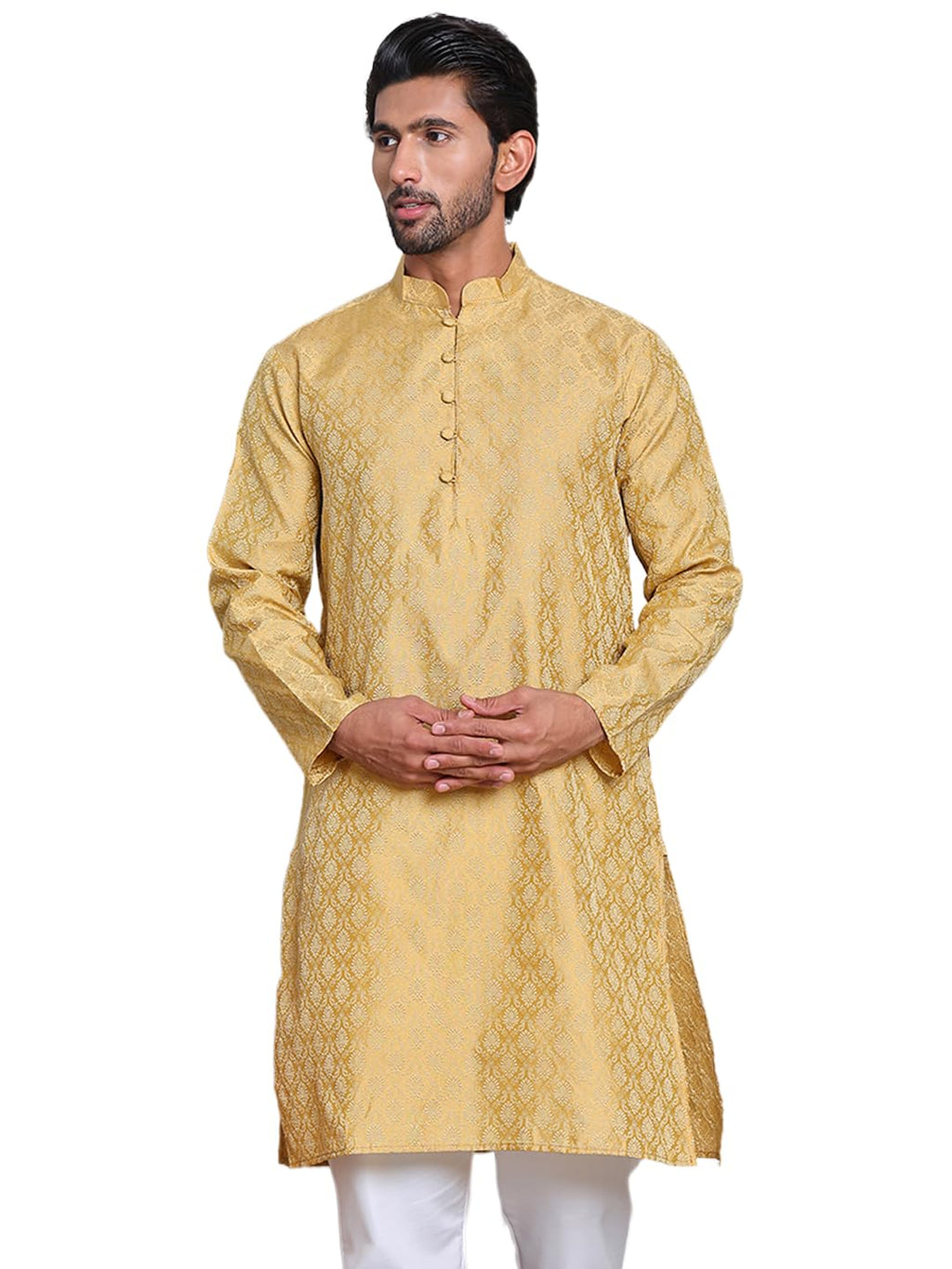 Jompers Mens Jacquard Kurta