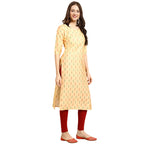 Pinkmint Women'S Crepe Printed Regular Kurta