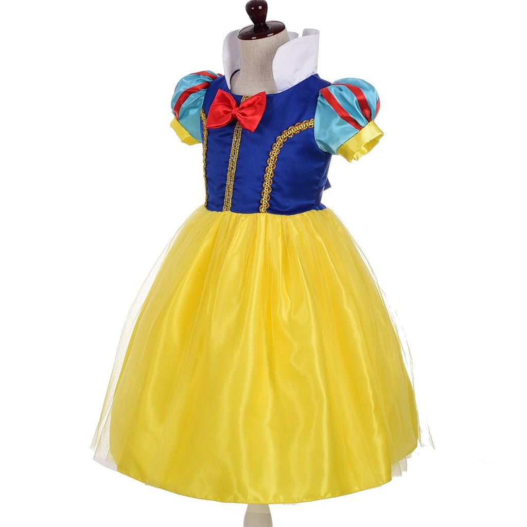 Dressy Daisy Toddler Little Girls' Princess Costume Fancy Dresses Up Halloween Party with Gold Threads Size 3 B