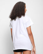 Bewakoof Womens Solid Boyfriend Fit Half Sleeve Round Neck Cotton T-Shirt