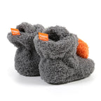 Ohwawadi Baby Halloween Pumpkin Booties Cozy Fleece Infant Baby Slippers Soft Bottom Warm Cartoon Socks Newborn Crib Shoes