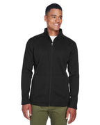 Mens Bristol Full-Zip Sweater Fleece Jacket - gREY HEATHER - S(D0102H7YE48)