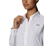 Ladies TamiamiII Long-Sleeve Shirt - WHITE - XS(D0102H78I28)