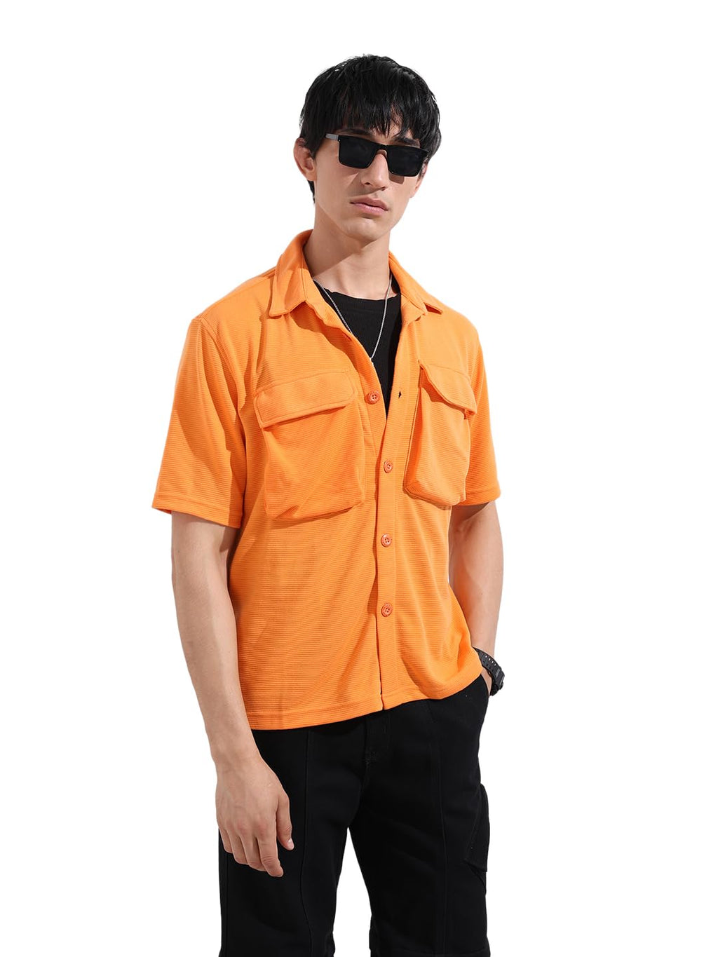 The Indian Garage Co Mens Relaxed Fit Solid Street Sweater
