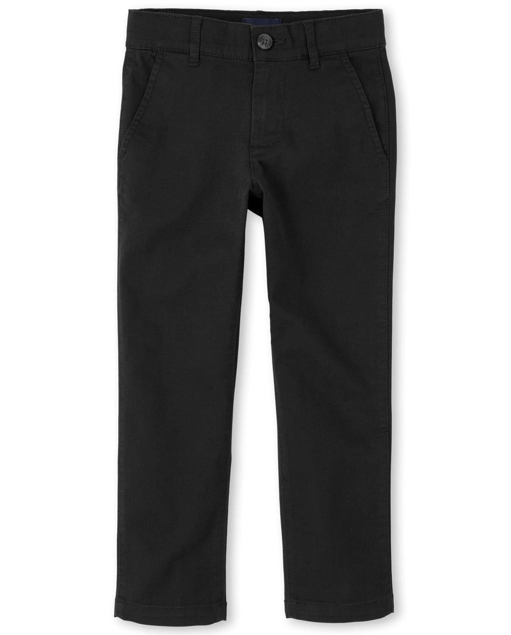 The Children's Place Boys Stretch Skinny Chino Pants,Black Single,10
