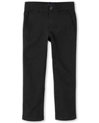 The Children's Place Boys Stretch Skinny Chino Pants,Black Single,10
