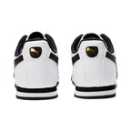 PUMA Mens Roma Sneaker, Basic white-black, 10.5