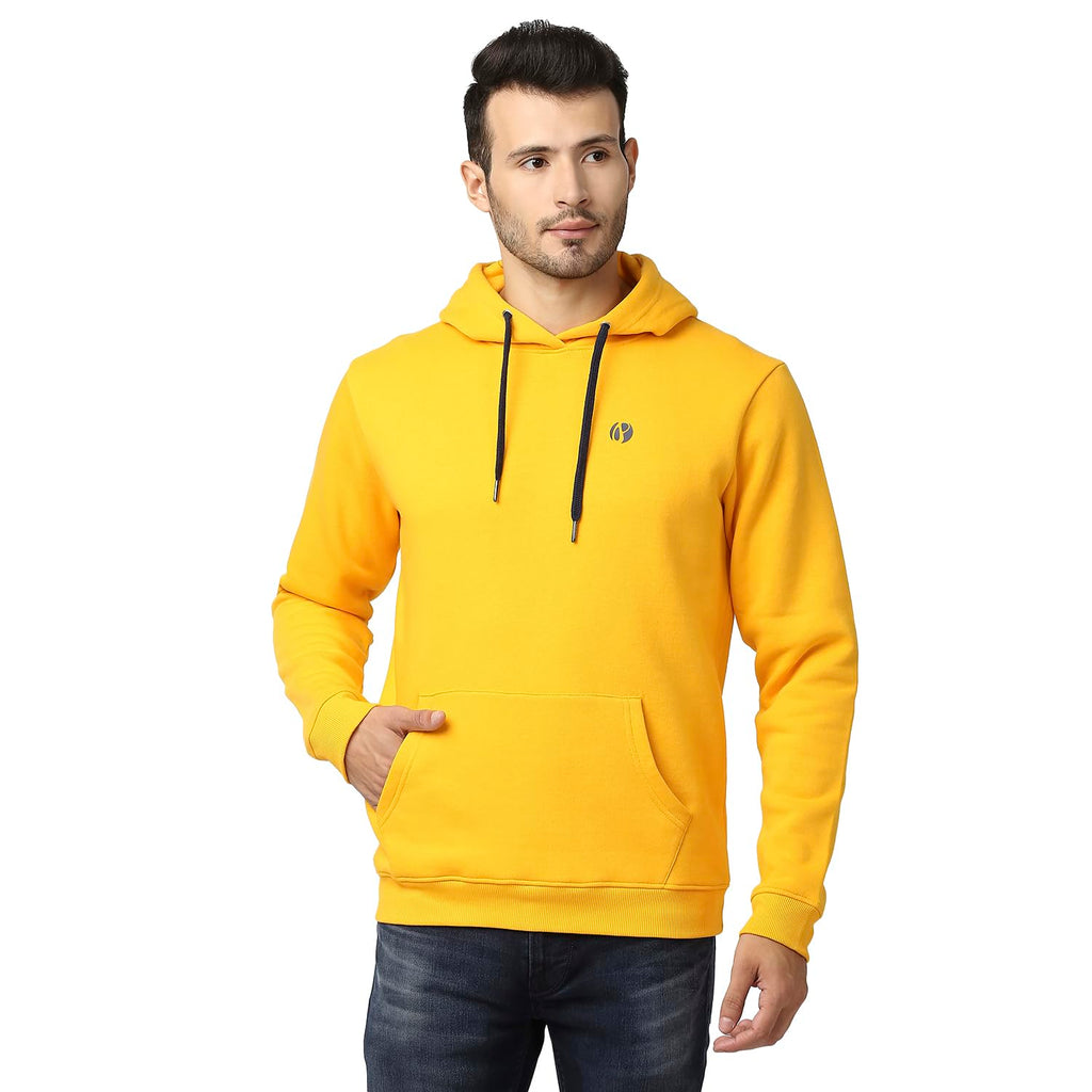Pepe Jeans MenS Regular Fit Hooded Sweatshirt Yellow