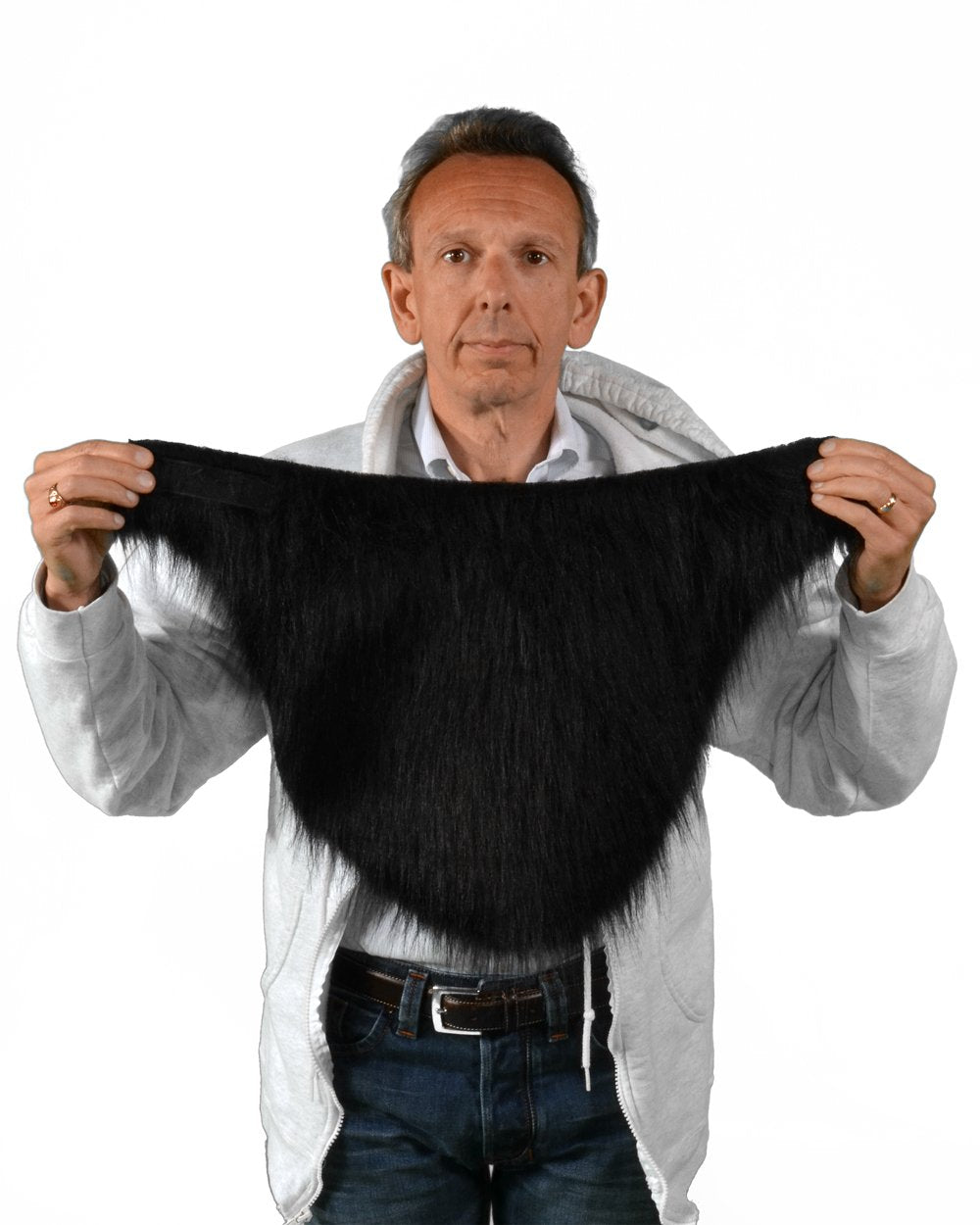 Zagone Studios C1028 Costume Collar  Black Fur - One Size