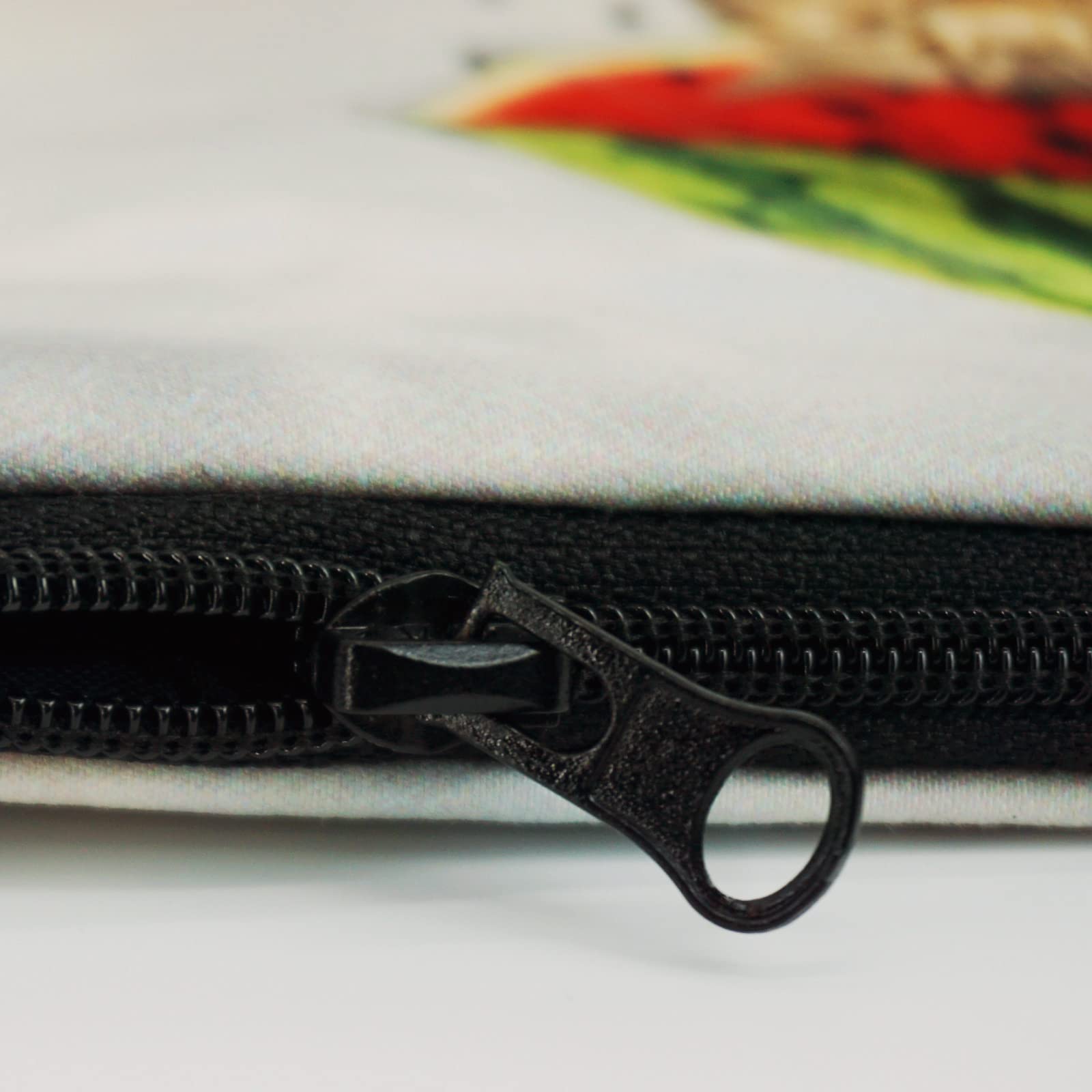 Cosmetic Bags for Women Small Funny Cat Holding Watermelon Umbrella Ice Cream Makeup Bag for Purse Travel Toiletry Bag Accessori