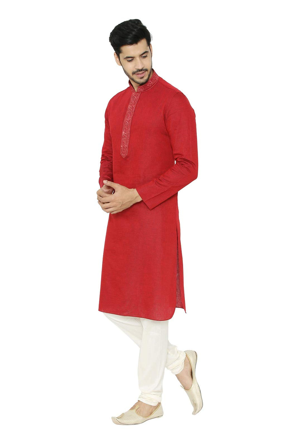 Manyavar Mens Cotton Kurta Pyjama