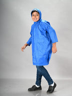 Lux Venus Boys Raincoat With School Bag Cover Royal Blue